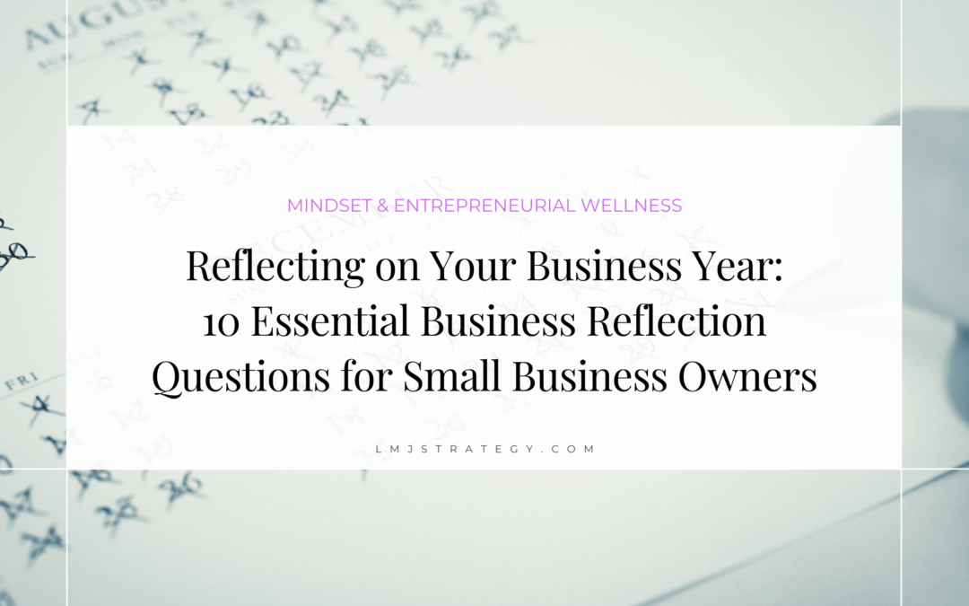 Reflect on the past year with these 10 essential business reflection questions. Designed for small business owners, this guide helps you evaluate progress, learn from challenges, and set clear goals for next year.